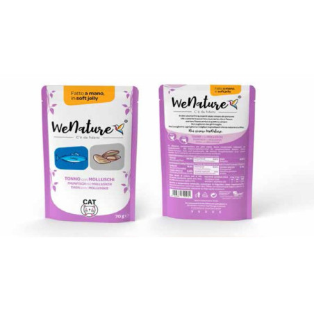 WENATURE TONNO CON MOLLUSCHI IN SOFT JELLY GR70 BS
