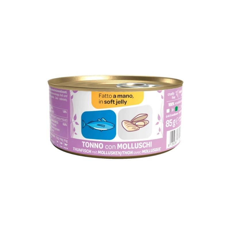 WENATURE TONNO CON MOLLUSCHI JELLY GR.85