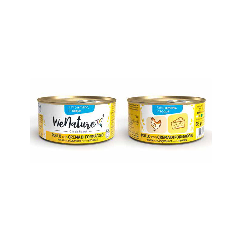 WENATURE POLLO CON FORMAGGIO GR.85