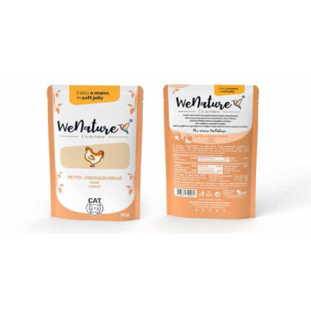 WENATURE PETTO/COSCIA POLLO IN SOFT JELLLY GR70 BS