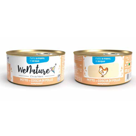 WENATURE PETTO E COSCIA DI POLLO IN ACQUA GR.85