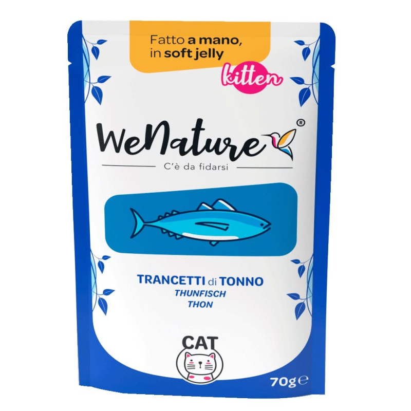 WENATURE KITTEN TRANCETTI TONNO SOFT JELLY GR.70