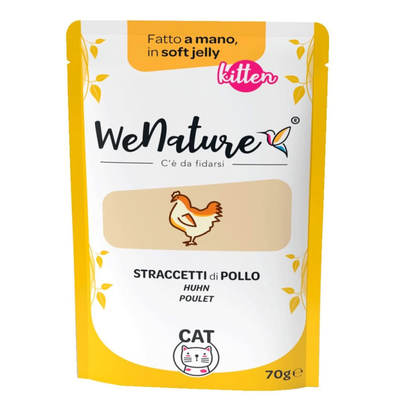 WENATURE KITTEN PETTO DI POLLO SOFT JELLY GR.70 BS