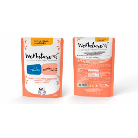 WENATURE TONNO CON SALMONE IN SOFT JELLY BS.GR.70