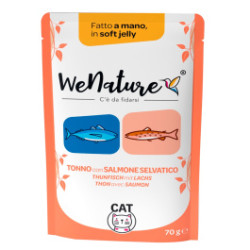 WENATURE TONNO CON SALMONE IN SOFT JELLY BS.GR.70