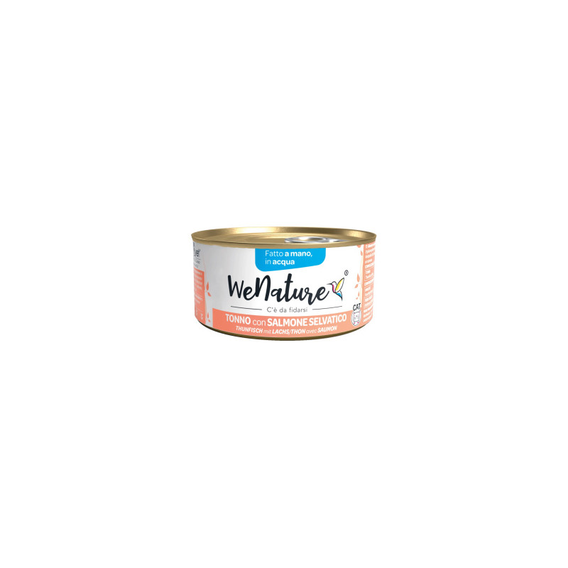 WENATURE TONNO CON SALMONE IN ACQUA GR.85
