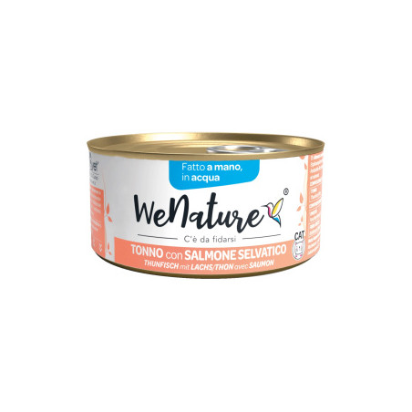 WENATURE TONNO CON SALMONE IN ACQUA GR.85