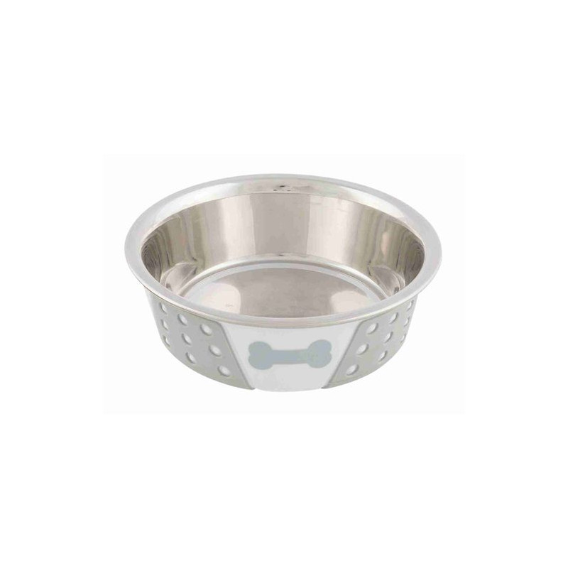 TRIXIE CIOTOLA ACCIAIO RIVESTITA SILICONE CM.17