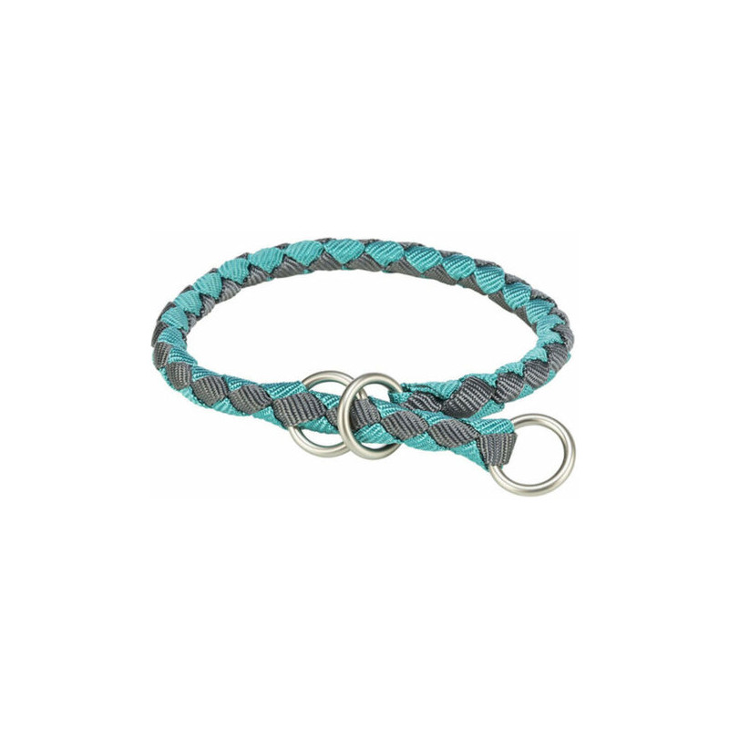 TRIXIE CAVO COLL.SEMISTR.XS-S 25-31CM 12MM AQUA/GR