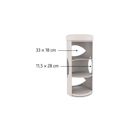 TRIXIE CAT TOWER GRACIA Ø38cm/85cm GRIGIO CHIARO