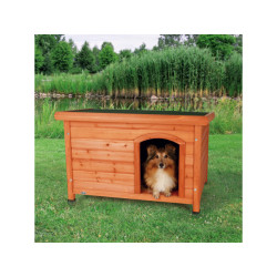 TRIXIE CASETTA NATURA TETTO PIATTO LEGNO S/M 85X58