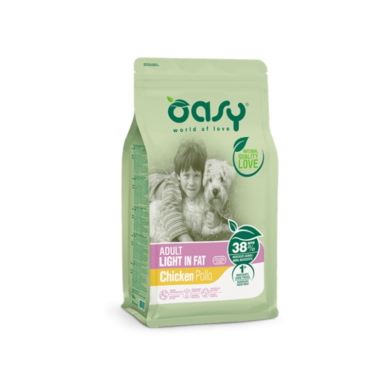 OASY DOG ADULT/LIGHT IN FAT KG.12
