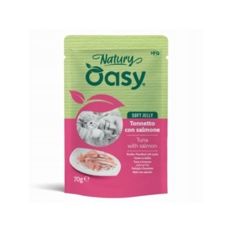 OASY CAT NATURY SOFT JELLY TONNETTO C/SALMONE GR70