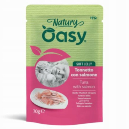 OASY CAT NATURY SOFT JELLY TONNETTO C/SALMONE GR70
