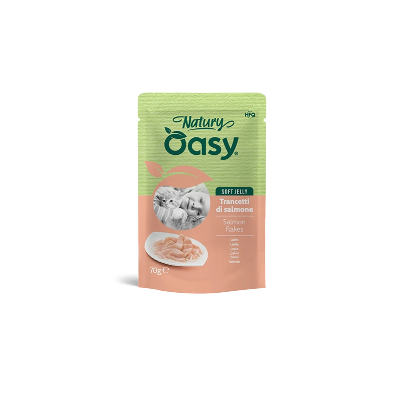OASY CAT NATURY SOFT JELLY SALMONE GR.70