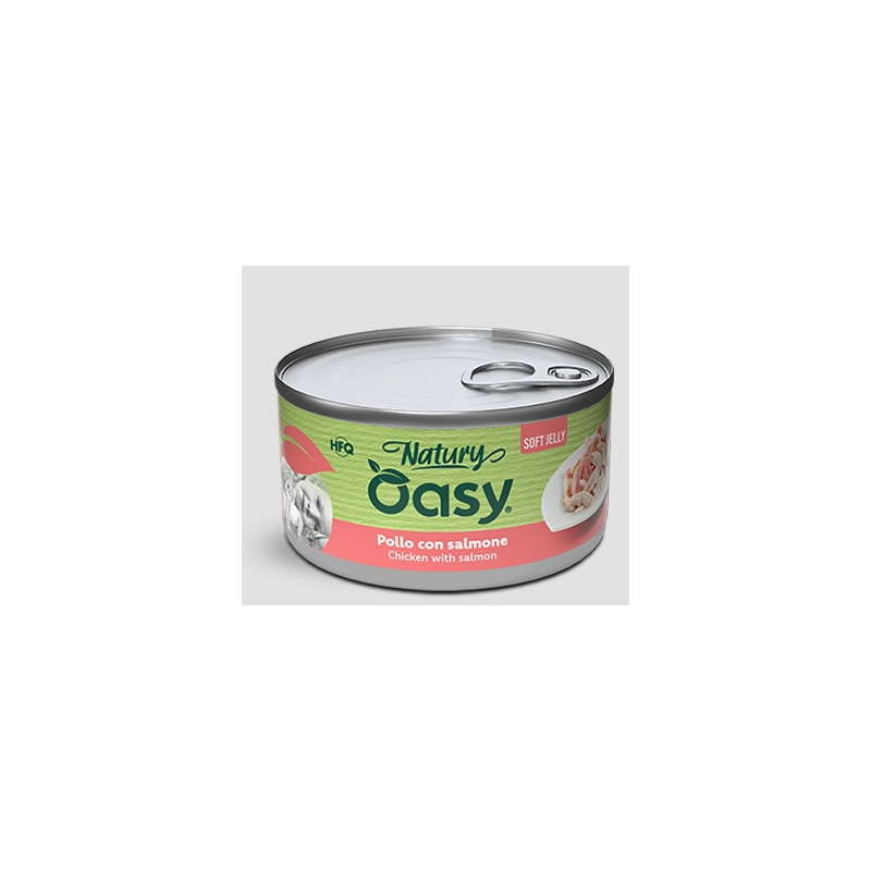 OASY CAT NATURY SOFT JELLY POLLO C/SALMONE GR.85