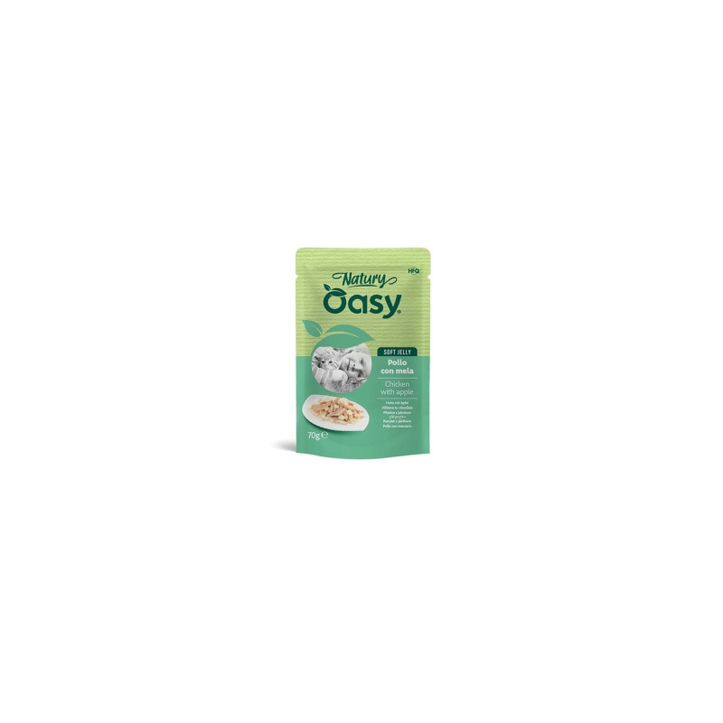 OASY CAT NATURY SOFT JELLY POLLO C/MELA GR.70