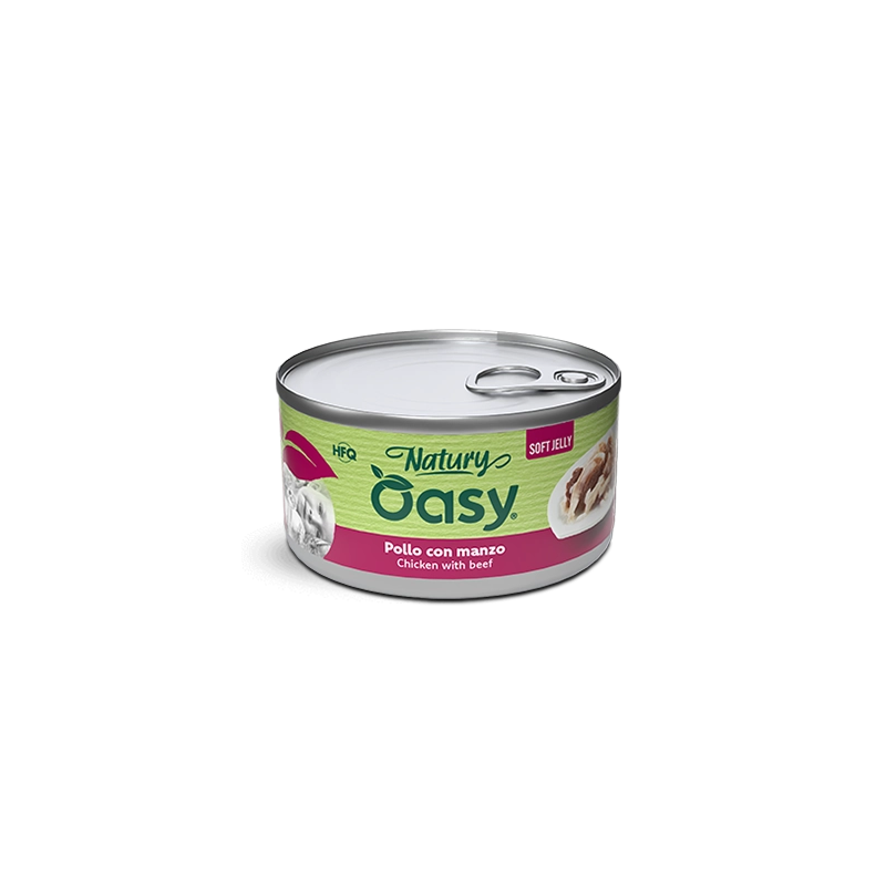 OASY CAT NATURY SOFT JELLY POLLO C/MANZO GR.85