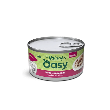 OASY CAT NATURY SOFT JELLY POLLO C/MANZO GR.85