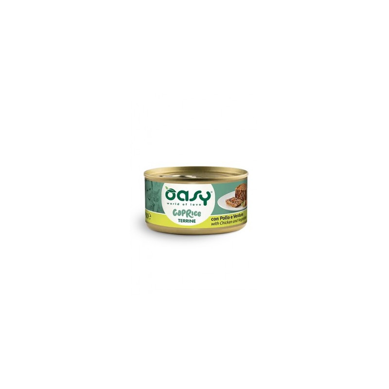 OASY CAT CAPRICE TERRINA POLLO/VERDURE LATT.GR.85