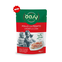 OASY CAT MORE LOVE POLLO C/FEGATO BS GR.70