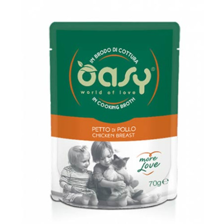 OASY CAT MORE LOVE PETTO DI POLLO BS GR.70