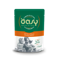 OASY CAT MORE LOVE PETTO DI POLLO BS GR.70
