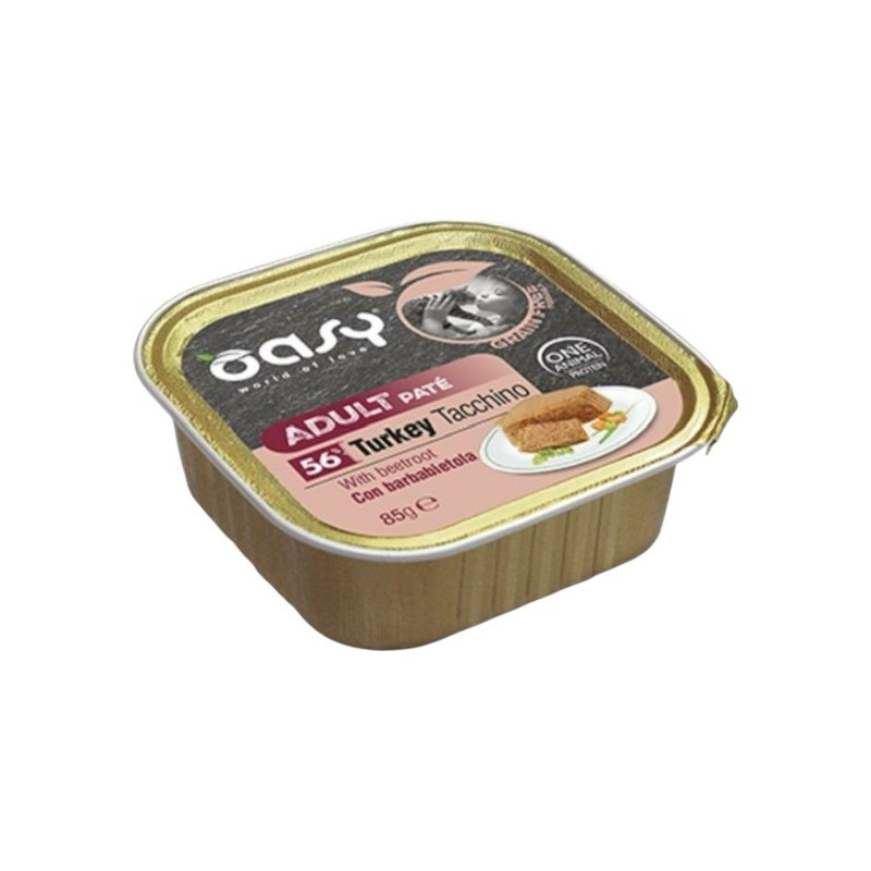 OASY CAT GR.FREE AD.TACCHINO/BARBABIETOLA GR.85