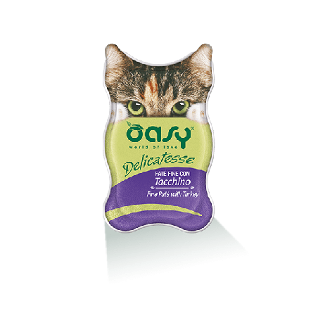 OASY CAT DELICATESSE PATE'TACCHINO GR.85