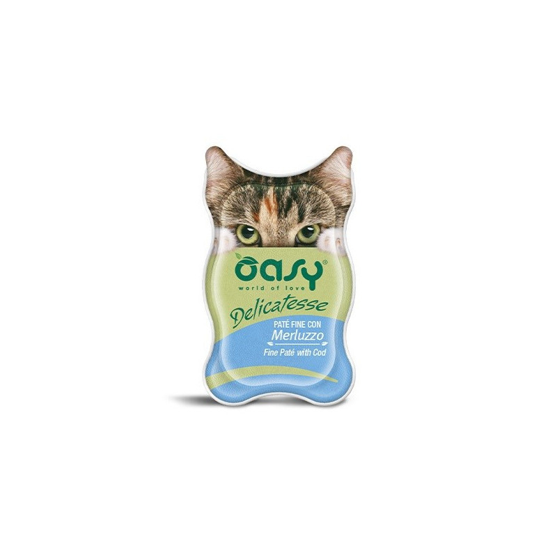 OASY CAT DELICATESSE PATE'MERLUZZO GR.85