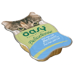 OASY CAT DELICATESSE PATE'MERLUZZO GR.85