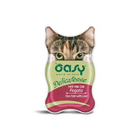 OASY CAT DELICATESSE PATE C/FEGATO GR.85 VASCH.