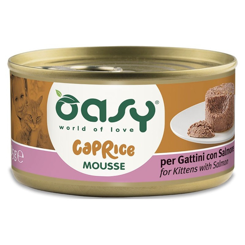 OASY CAT CAPRICE MOUSSE GATTINI SALMONE LATT.GR.85