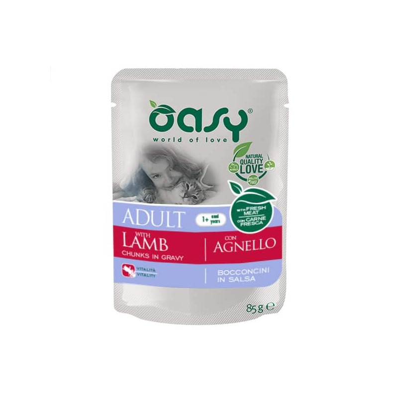 OASY CAT BOCCONCINI ADULT LAMB BS GR.85