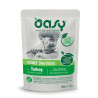 OASY CAT BOCCONCINI AD.STERILIZED TURKEY GR.85 BS.