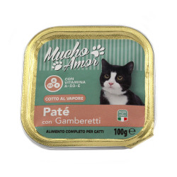 MUCHO AMOR CAT PATE'C/GAMBERETTI GR.100