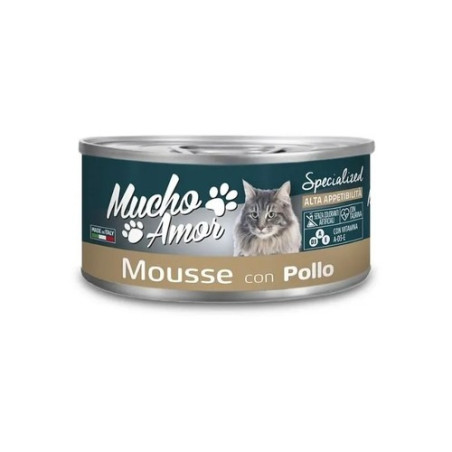 MUCHO AMOR CAT MOUSSE C/POLLO GR.85