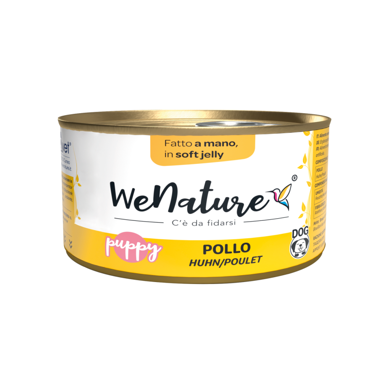 WENATURE DOG PUPPY POLLO IN JELLY GR.150 LATT.