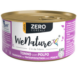 WENATURE CAT ZERO TONNO/POLPO GR.85
