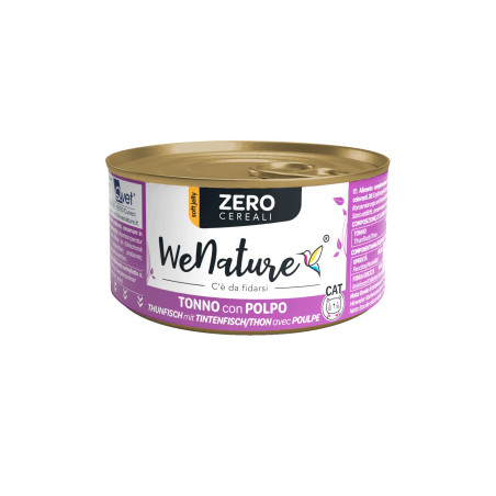 WENATURE CAT ZERO TONNO/POLPO GR.85