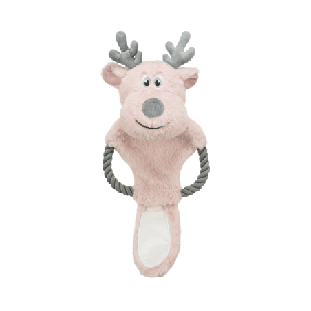 TRIXIE XMAS RENNA CON CORDA IN PELUCHE CM.47