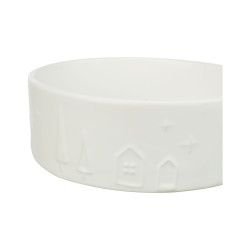 TRIXIE XMAS CIOTOLA IN CERAMICA CM.1,4L/ø20 BIANCA