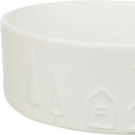 TRIXIE XMAS CIOTOLA IN CERAMICA CM.0,3L/ø12 BIANCA