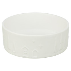 TRIXIE XMAS CIOTOLA IN CERAMICA CM.0,3L/ø12 BIANCA