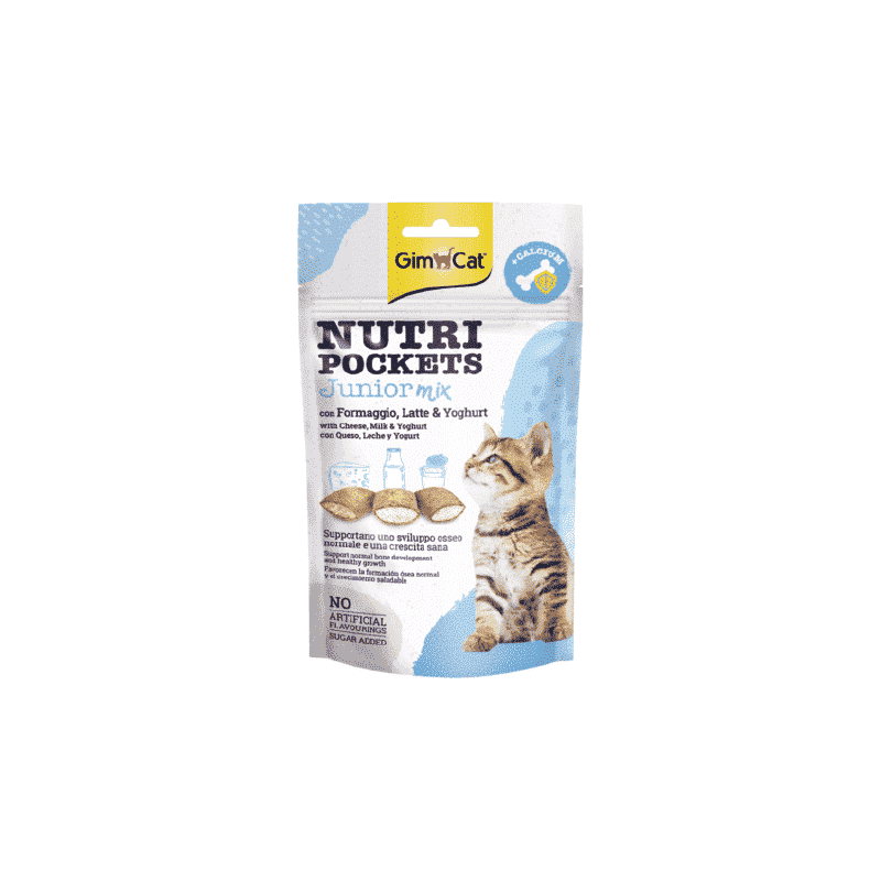 GIMCAT NUTRI POCKETS JUNIOR MIX GR.60
