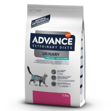 ADVANCE CAT DIET URINARY STER.LOW CALORIE KG.7,5