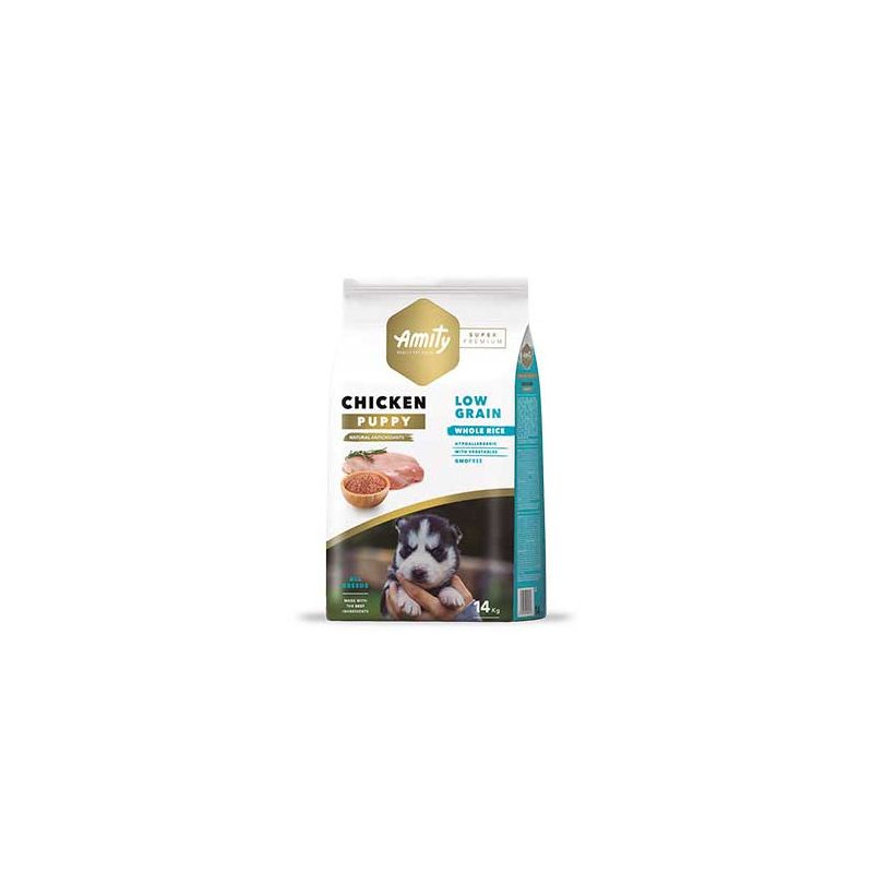 AMITY SUPER PREMIUM DOG LOW GRAIN PUPPY CHIC.KG.14