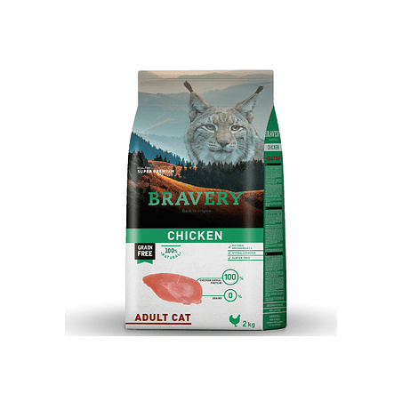 BRAVERY CAT ADULT CHICKEN KG.2