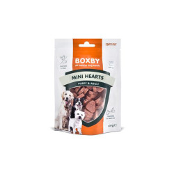 BOXBY PUPPY SNACKS MINI HEARTS GR.100