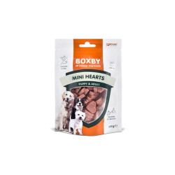 BOXBY PUPPY SNACKS MINI HEARTS GR.100